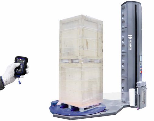 Модель E/M Тип поворотного стола полностью автоматическая паллетоупаковочная машина