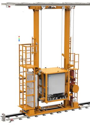 8104-HD Heavy-Loaded Stacker Crane with 2000kg Frame Capacity, PLC Touch Screen Control, and ±3mm Positioning Accuracy