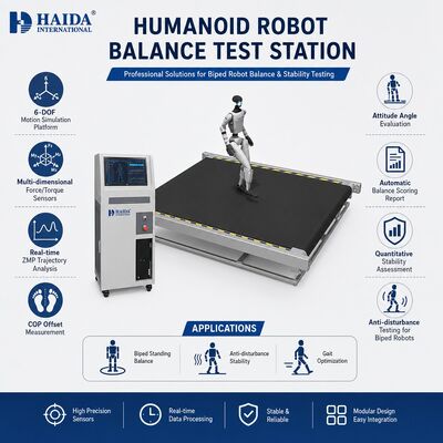 Humanoid Robot Balance Test Station 6 DOF Motion Platform Bipedal Robot Stability Testing Equipment ZMP COP Analysis