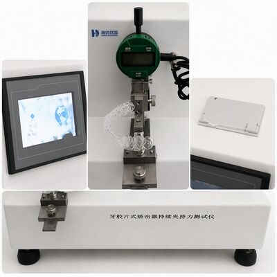 Dental Aligner Clamping Force Tester Clear Aligner Testing Machine Equipment Orthodontic Force Gauge 0.001N Resolution Precision